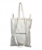 MM6 Maison Margielaエムエムシックスメゾンマルジェラ）の古着「ベルリンペーパートートバッグ」｜ホワイト