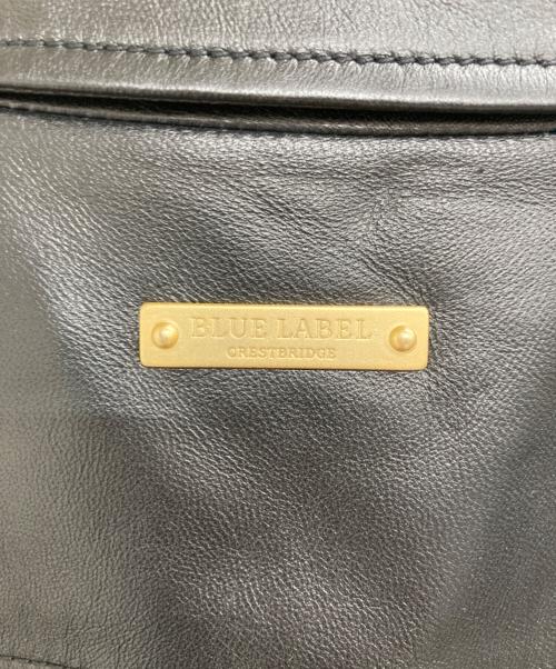 BLUE LABEL CRESTBRIDGE（ブルーレーベルクレストブリッジ）BLUE LABEL CRESTBRIDGE (ブルーレーベルクレストブリッジ) レザージャケット ブラック サイズ:38の古着・服飾アイテム