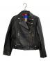 BLUE LABEL CRESTBRIDGE（ブルーレーベルクレストブリッジ）の古着「レザージャケット」｜ブラック