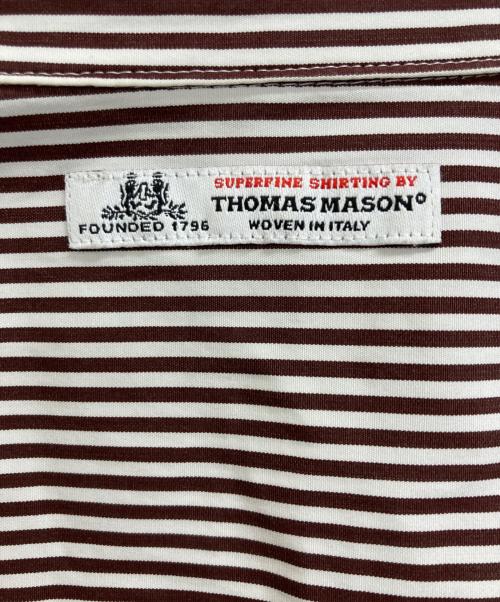 THOMAS MASON（トーマスメイソン）THOMAS MASON (トーマスメイソン) ROPE (ロペ) シャツ ブラウン サイズ:36の古着・服飾アイテム