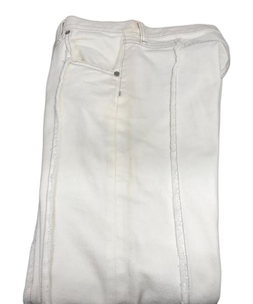 Maison Margiela（メゾンマルジェラ）Maison Margiela (メゾンマルジェラ) SPLICED リサイクルジーンズ ホワイト サイズ:36の古着・服飾アイテム