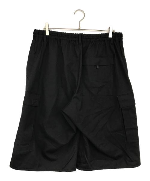 Y-3（ワイスリー）Y-3 (ワイスリー) クラシックリファインドウールストレッチカーゴショーツ ブラック サイズ:Lの古着・服飾アイテム