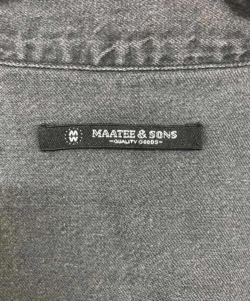 MAATEE&SONS（マーティーアンドサンズ）MAATEE&SONS (マーティーアンドサンズ) チグハグ WESTERNウエスタンデニムシャツ ブラック サイズ:2の古着・服飾アイテム