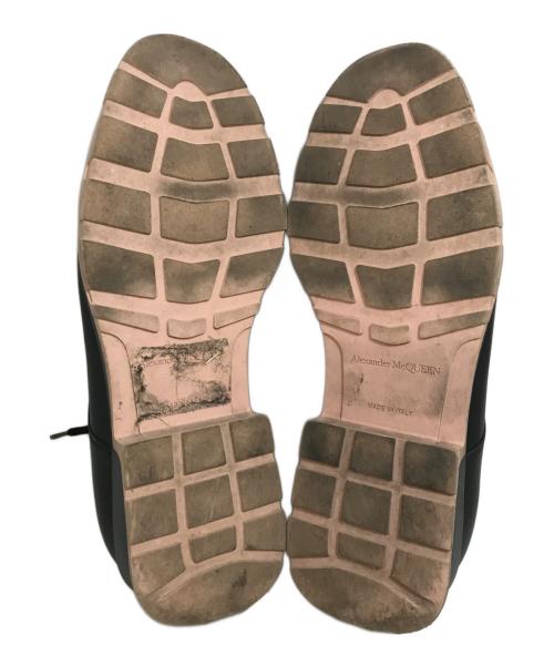 ALEXANDER McQUEEN（アレキサンダーマックイーン）ALEXANDER McQUEEN (アレキサンダーマックイーン) プレーントゥシューズ ブラック サイズ:41の古着・服飾アイテム