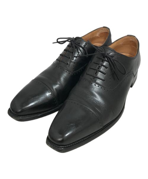 SCOTCH GRAIN（スコッチグレイン）SCOTCH GRAIN (スコッチグレイン) ストレートチップシューズ ブラック サイズ:25 1/2の古着・服飾アイテム