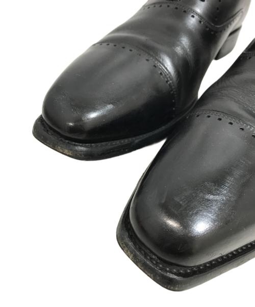 SCOTCH GRAIN（スコッチグレイン）SCOTCH GRAIN (スコッチグレイン) ストレートチップシューズ ブラック サイズ:25 1/2の古着・服飾アイテム