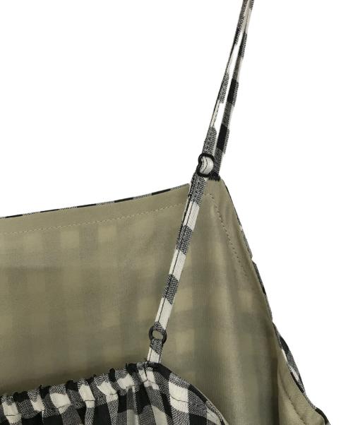 Spick and Span（スピックアンドスパン）Spick and Span (スピックアンドスパン) ギンガムチェックキャミワンピース ブラック サイズ:記載なしの古着・服飾アイテム