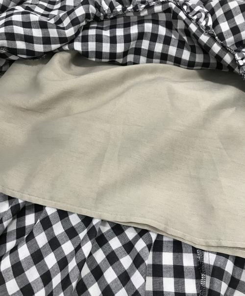 Spick and Span（スピックアンドスパン）Spick and Span (スピックアンドスパン) ギンガムチェックキャミワンピース ブラック サイズ:記載なしの古着・服飾アイテム