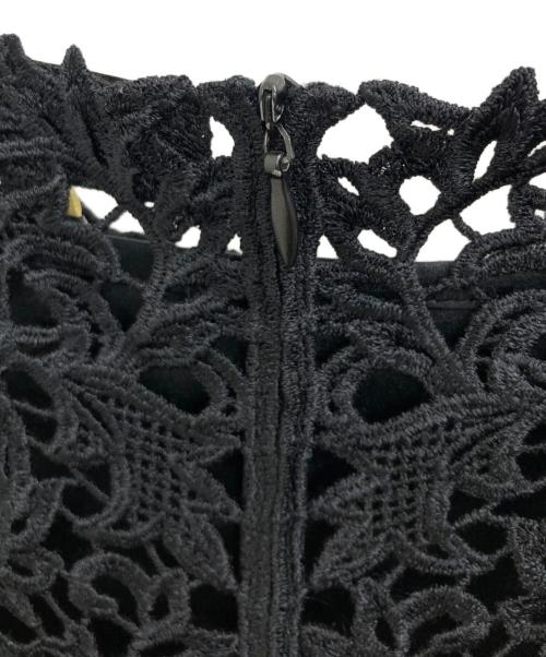 CHRISCELIN（クリスセリーン）CHRISCELIN (クリスセリーン) レースワンピース ブラック サイズ:40の古着・服飾アイテム