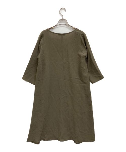 mizuiro-ind（ミズイロインド）mizuiro-ind (ミズイロインド) ワンピース オリーブ サイズ:不明の古着・服飾アイテム