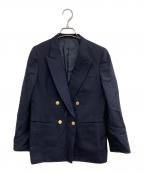 Burberry'sバーバリー）の古着「金釦ダブルジャケット」｜ネイビー