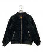 Dimeダイム）の古着「ベロアボンバー キルティング ジャケット」｜ブラック