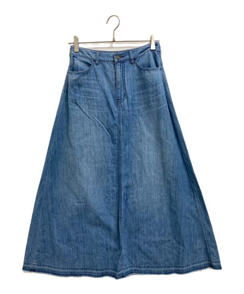 theory luxe（セオリーリュクス）theory luxe (セオリーリュクス) デニムフレアロングスカート ブルー サイズ:38の古着・服飾アイテム