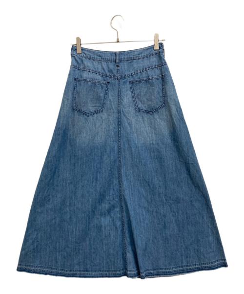 theory luxe（セオリーリュクス）theory luxe (セオリーリュクス) デニムフレアロングスカート ブルー サイズ:38の古着・服飾アイテム