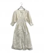 Ameriアメリ）の古着「MEDI CRUMPLE COTTON LACE DRESS」｜ホワイト