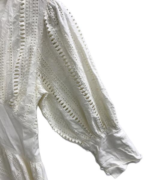 Ameri（アメリ）AMERI (アメリ) MEDI CRUMPLE COTTON LACE DRESS ホワイト サイズ:記載なしの古着・服飾アイテム
