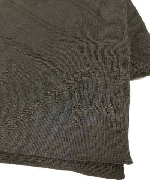 HERMES（エルメス）HERMES (エルメス) カシミヤシルクマフラー ブラックの古着・服飾アイテム