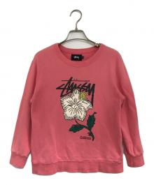 stussy（ステューシー）の古着「ハイビスカス  スウェット」｜ピンク