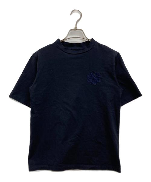 SEVEN TEN by MIHO KAWAHITO（セブン テン バイ ミホ カワヒト）SEVEN TEN by MIHO KAWAHITO (セブン テン バイ ミホ カワヒト) Tシャツ SVT刺繍Tシャツ ネイビー サイズ:Mの古着・服飾アイテム
