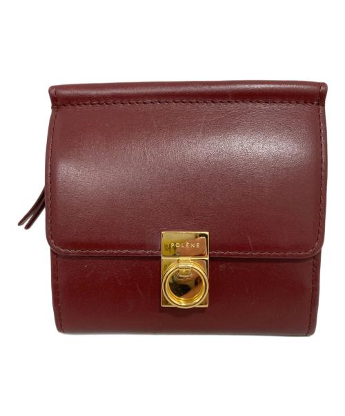 POLENE（ポレーヌ）POLENE (ポレーヌ) 財布 レッドの古着・服飾アイテム
