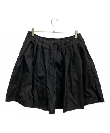 中古・古着通販】PRADA (プラダ) ナイロンプリーツスカート ブラック