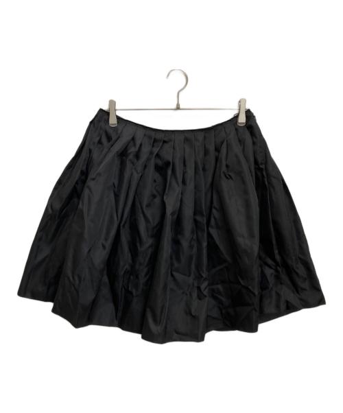 PRADA（プラダ）PRADA (プラダ) ナイロンプリーツスカート ブラック サイズ:44の古着・服飾アイテム