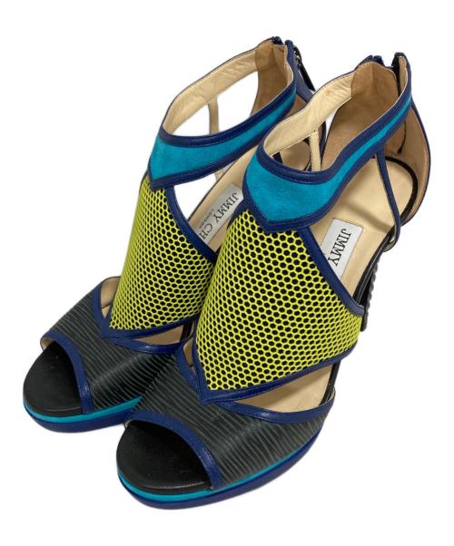 JIMMY CHOO（ジミーチュウ）JIMMY CHOO (ジミーチュウ) サンダル ブルー サイズ:表記無しの古着・服飾アイテム