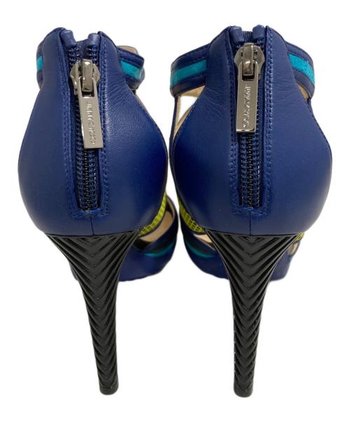 JIMMY CHOO（ジミーチュウ）JIMMY CHOO (ジミーチュウ) サンダル ブルー サイズ:表記無しの古着・服飾アイテム