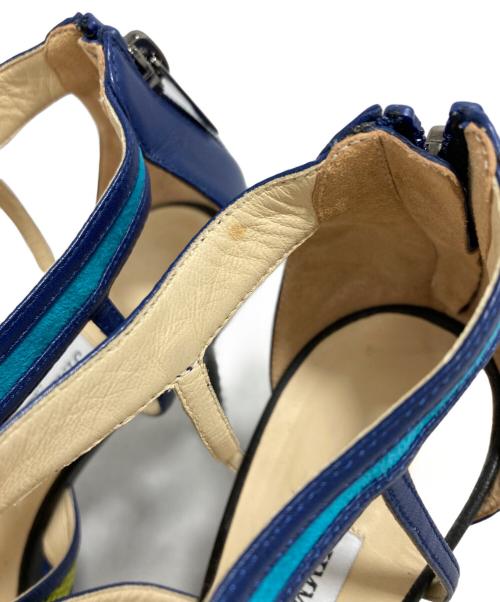 JIMMY CHOO（ジミーチュウ）JIMMY CHOO (ジミーチュウ) サンダル ブルー サイズ:表記無しの古着・服飾アイテム