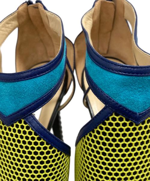 JIMMY CHOO（ジミーチュウ）JIMMY CHOO (ジミーチュウ) サンダル ブルー サイズ:表記無しの古着・服飾アイテム