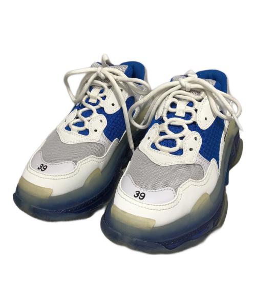 BALENCIAGA（バレンシアガ）BALENCIAGA (バレンシアガ) ローカットスニーカー ブルー サイズ:39の古着・服飾アイテム
