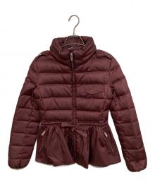 MIU MIU（ミュウミュウ）の古着「ペプラムダウンジャケット」｜パープル