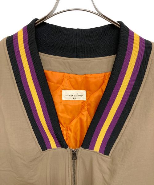 masterkey（マスターキー）masterkey (マスターキー) W.A-1 4WAYストレッチ和MA-1ブルゾン ベージュ サイズ:2の古着・服飾アイテム