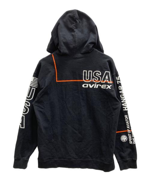 AVIREX（アヴィレックス）AVIREX (アヴィレックス) パーカー ブラック サイズ:XLの古着・服飾アイテム