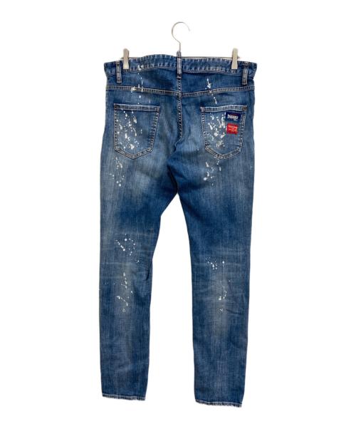 DSQUARED2（ディースクエアード）DSQUARED2 (ディースクエアード) Medium Bleached Spot Wash Cool Guy Jeans ブラック サイズ:50の古着・服飾アイテム