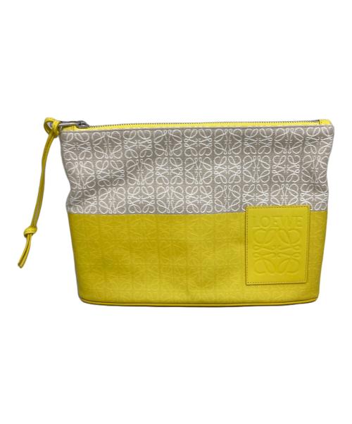 LOEWE（ロエベ）LOEWE (ロエベ) Paula's Ibiza Oblong Pouch ベージュの古着・服飾アイテム