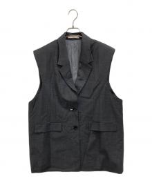 LOHEN（ローヘン）の古着「ノースリーブジャケット」｜グレー