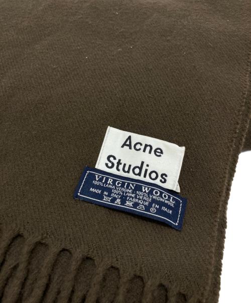 Acne studios（アクネ ストゥディオス）ACNE STUDIOS (アクネ ストゥディオス) マフラー ブラウンの古着・服飾アイテム