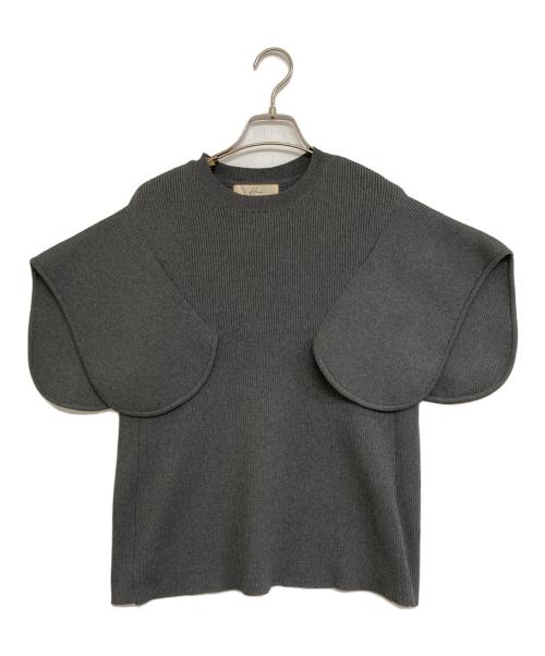 Heve（ヘイヴ）Heve (ヘイヴ) ペタルニット グレー サイズ:Fの古着・服飾アイテム