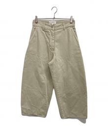 STUDIO NICHOLSON（スタジオ ニコルソン）の古着「wide crop pant」｜ベージュ