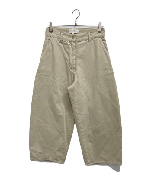 STUDIO NICHOLSON（スタジオ ニコルソン）STUDIO NICHOLSON (スタジオ ニコルソン) wide crop pant ベージュの古着・服飾アイテム