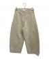 STUDIO NICHOLSON（スタジオ ニコルソン）の古着「wide crop pant」｜ベージュ