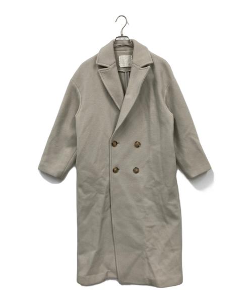 Demi-Luxe Beams（デミルクス ビームス）Demi-Luxe Beams (デミルクス ビームス) ソフトメルトンロングコート ベージュ サイズ:36の古着・服飾アイテム