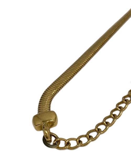 Christian Dior（クリスチャン ディオール）Christian Dior (クリスチャン ディオール) ラインストーンネックレス ゴールドの古着・服飾アイテム