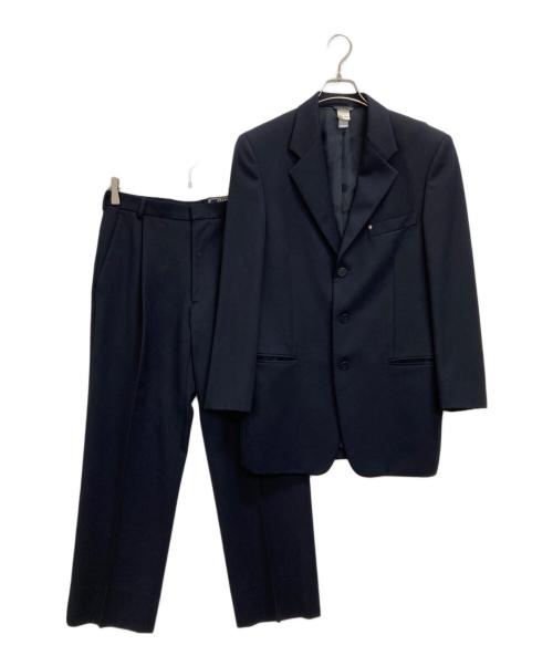 GIANNI VERSACE（ジャンニ・ヴェルサーチ）GIANNI VERSACE (ジャンニ・ヴェルサーチ) 3Bセットアップスーツ ネイビー サイズ:46の古着・服飾アイテム