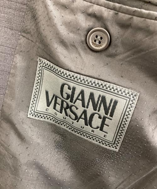 GIANNI VERSACE（ジャンニ・ヴェルサーチ）GIANNI VERSACE (ジャンニ・ヴェルサーチ) 3Bサマーセットアップスーツ ブラック サイズ:46の古着・服飾アイテム