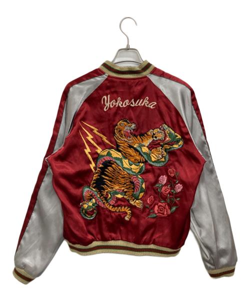 東洋エンタープライズ（トウヨウエンタープライズ）東洋エンタープライズ (トウヨウエンタープライズ) 五重塔スカジャン ブラック/ゴールド×レッド/シルバー サイズ:Mの古着・服飾アイテム