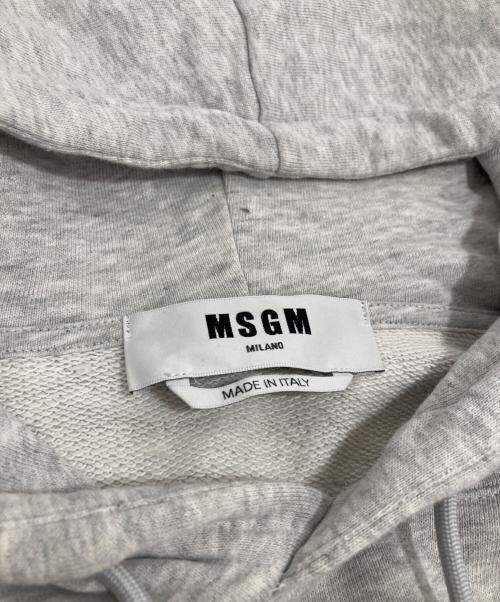 MSGM（エムエスジーエム）MSGM (エムエスジーエム) パーカー グレー サイズ:Mの古着・服飾アイテム