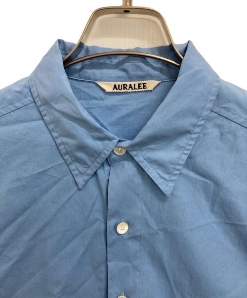 AURALEE（オーラリー）AURALEE (オーラリー) WASHED FINX TWILL BIG SHIRTS スカイブルー サイズ:5の古着・服飾アイテム