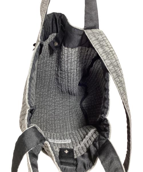Gypsohila（ジプソフィア）Gypsohila (ジプソフィア) リボントートバッグ グレーの古着・服飾アイテム